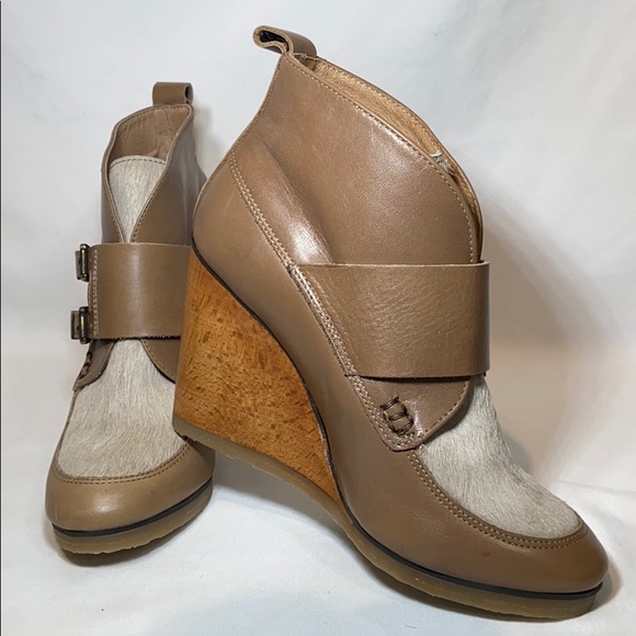 Anthropologie Cubanas Womens Beige Ankle boots 38 - Picture 2 of 8